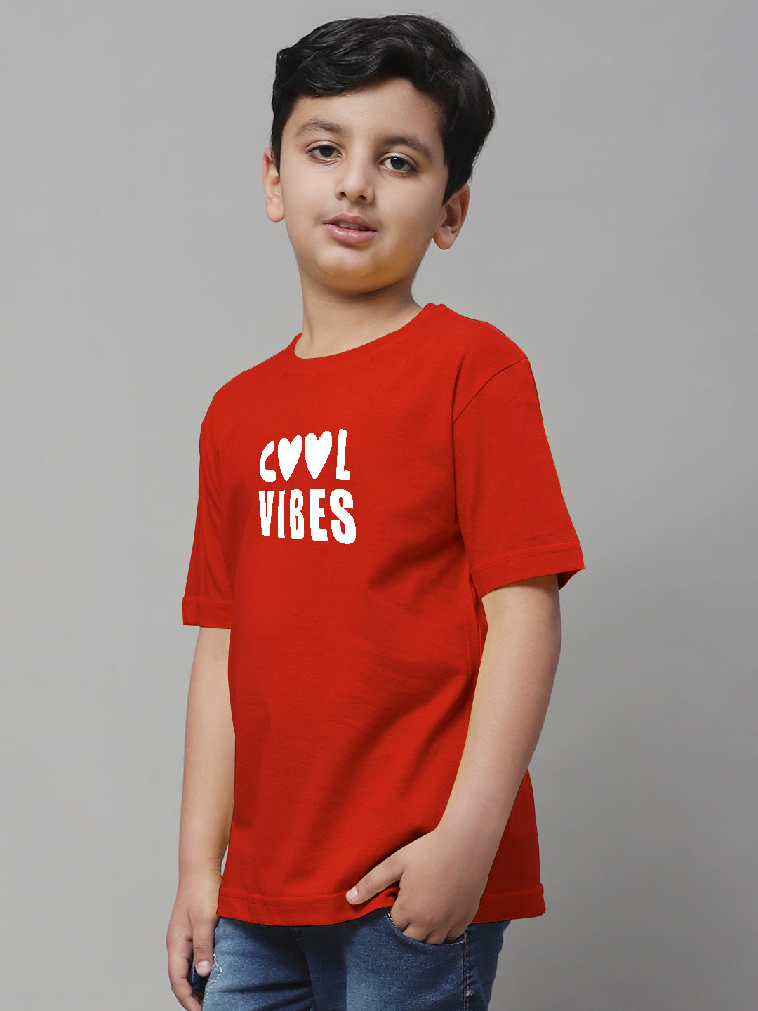 Boys Cool Vibes Regular Fit Printed T-Shirt - Friskers