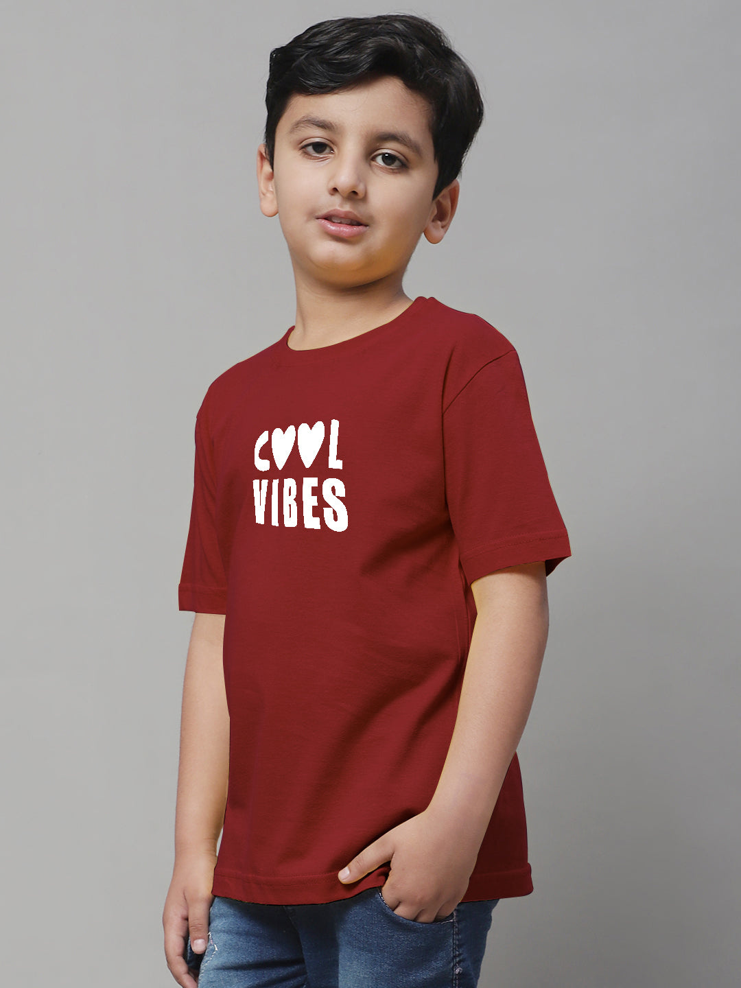 Boys Cool Vibes Regular Fit Printed T-Shirt - Friskers