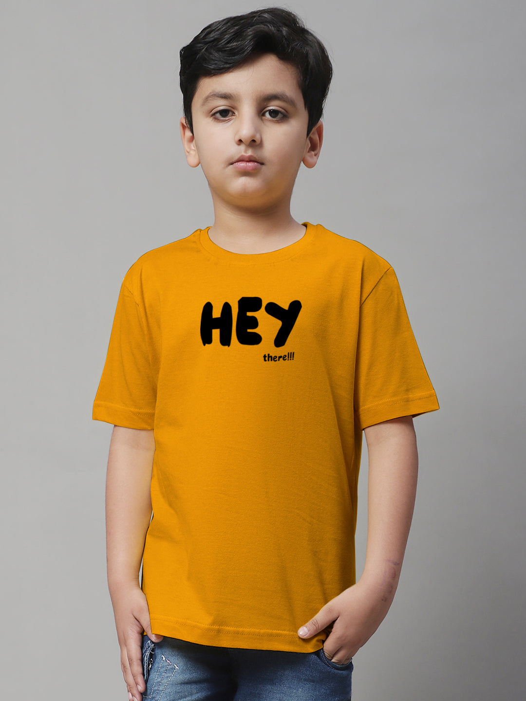 Boys Hey Casual Printed Cotton T-Shirt - Friskers