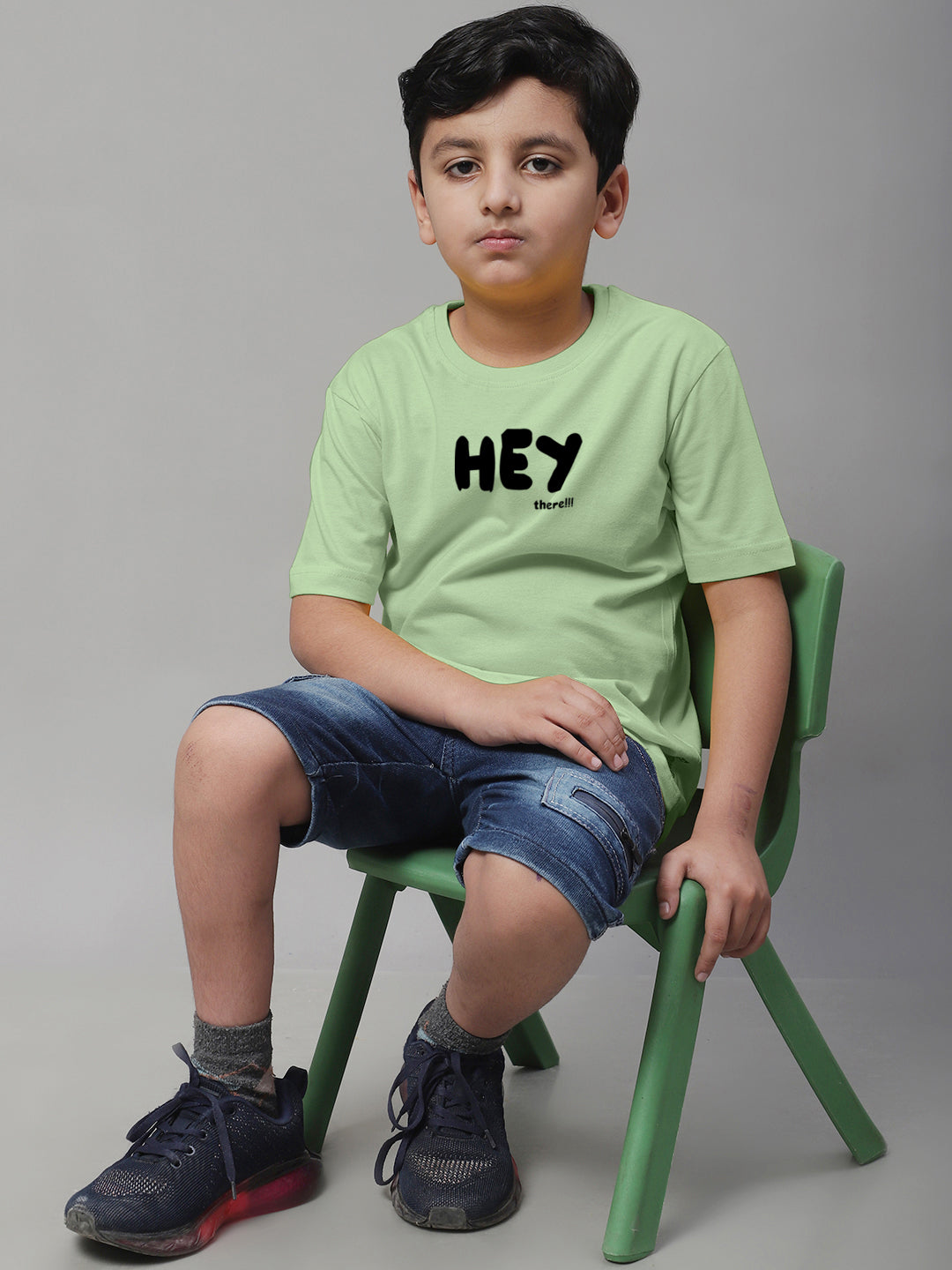 Boys Hey Casual Printed Cotton T-Shirt - Friskers