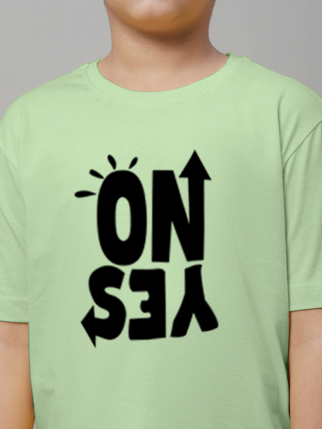 Boys No Yes Casual Printed Cotton T-Shirt - Friskers
