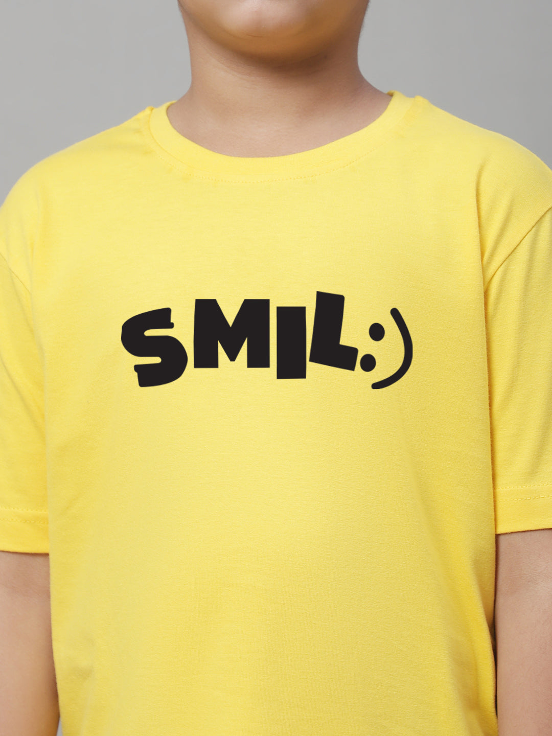 Boys Smile Casual Printed Cotton T-Shirt - Friskers