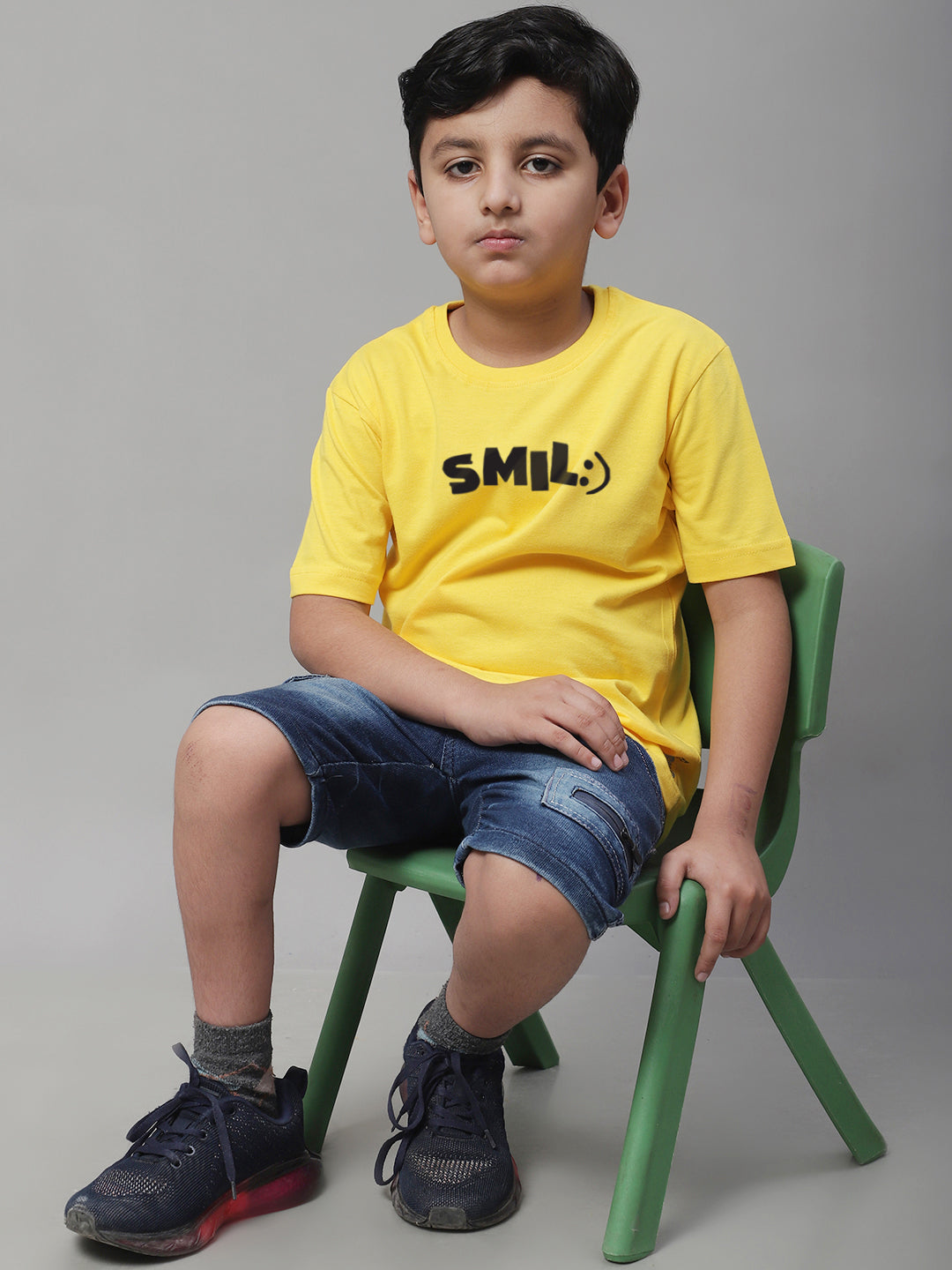 Boys Smile Casual Printed Cotton T-Shirt - Friskers