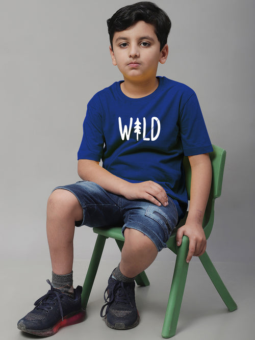 Boys Wild Regular Fit Printed T-Shirt