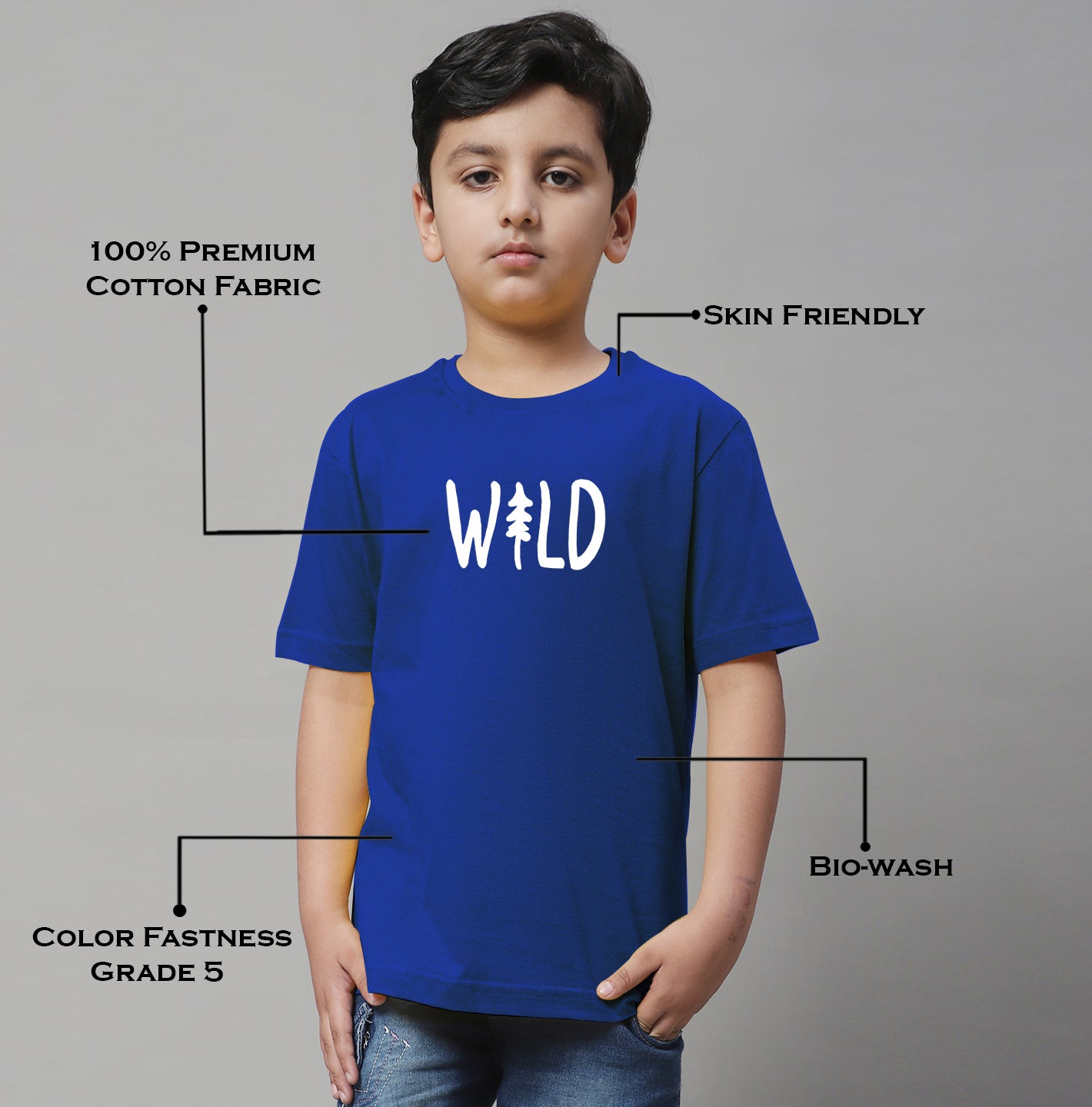 Boys Wild Regular Fit Printed T-Shirt - Friskers