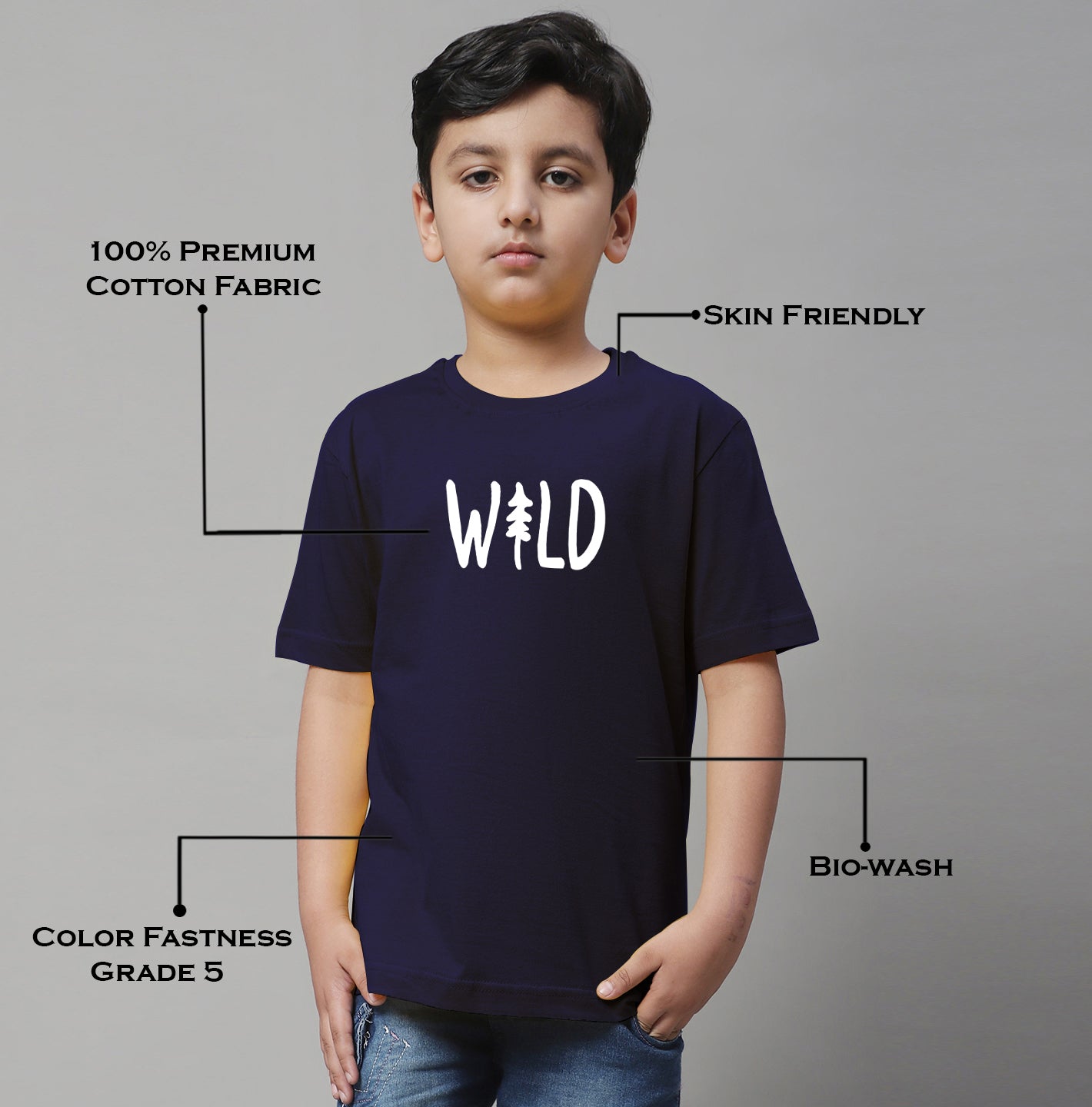 Boys Wild Regular Fit Printed T-Shirt - Friskers