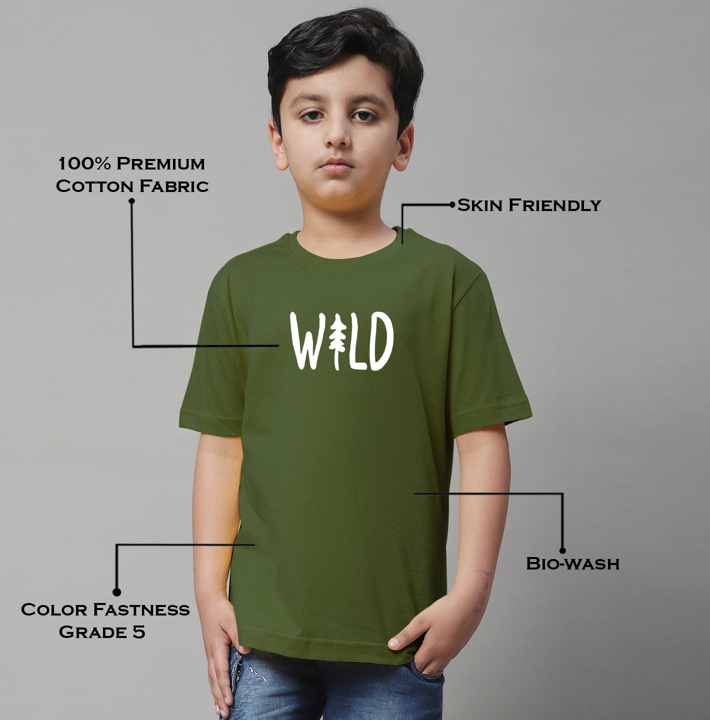 Boys Wild Regular Fit Printed T-Shirt - Friskers