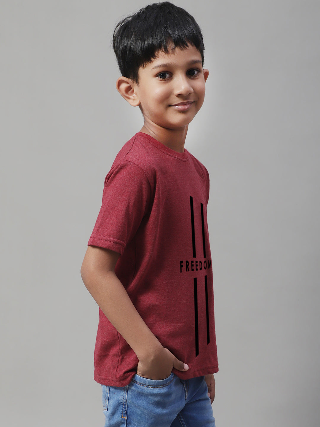 Boys Freedom Regular Fit Printed T-Shirt - Friskers