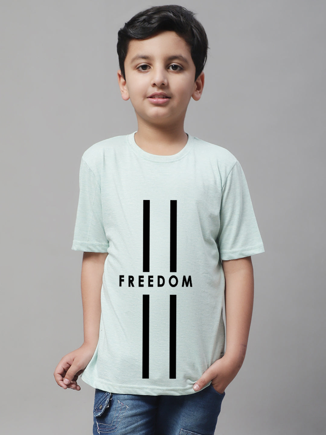 Boys Freedom Regular Fit Printed T-Shirt - Friskers