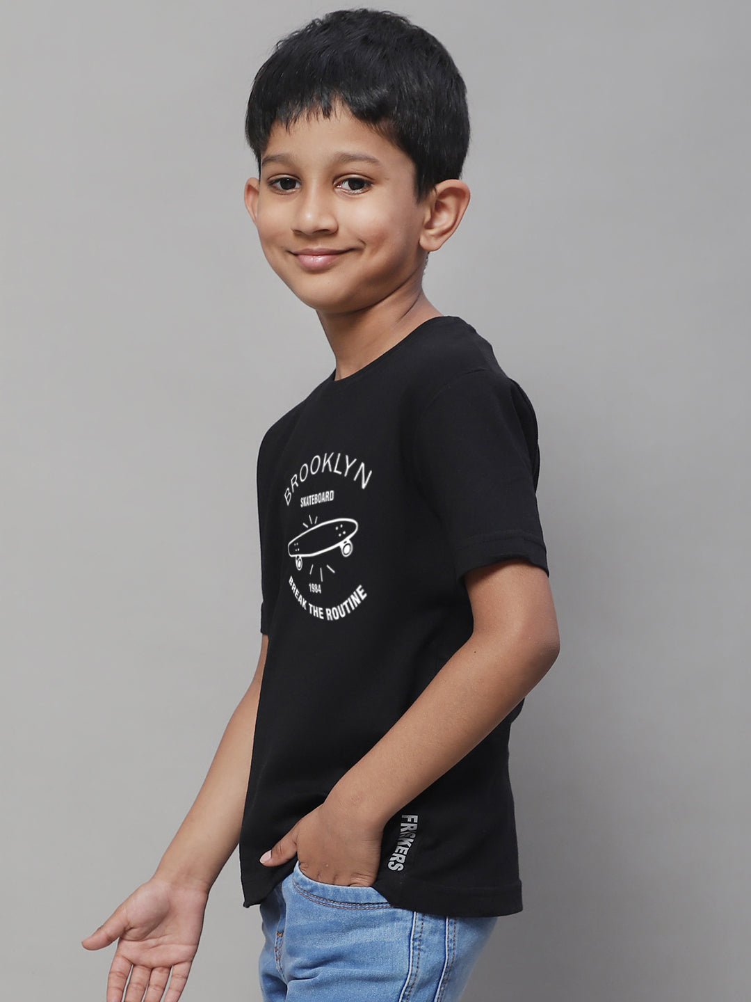 Boys Brooklyn Regular Fit Printed T-Shirt - Friskers