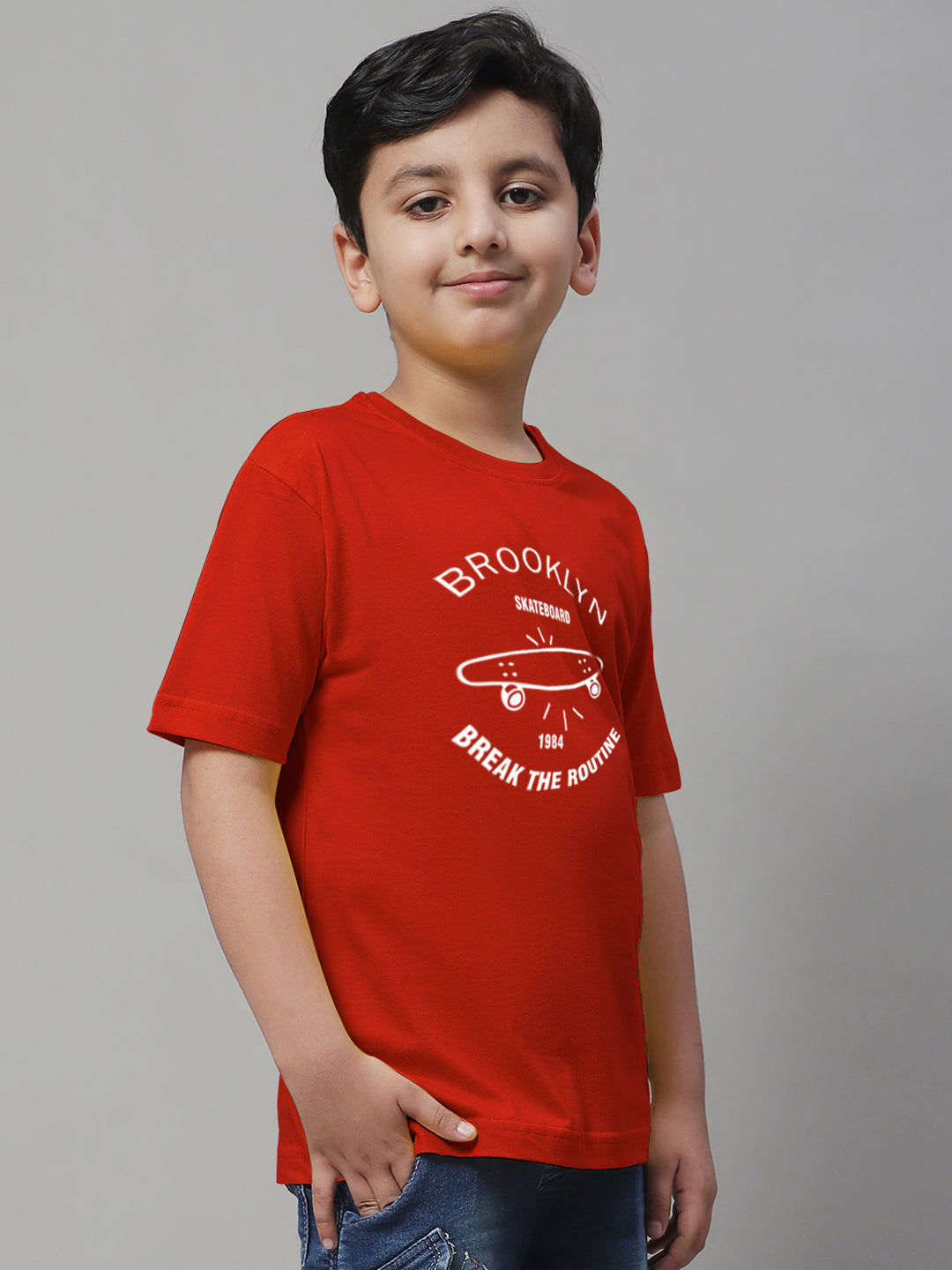 Boys Brooklyn Regular Fit Printed T-Shirt - Friskers