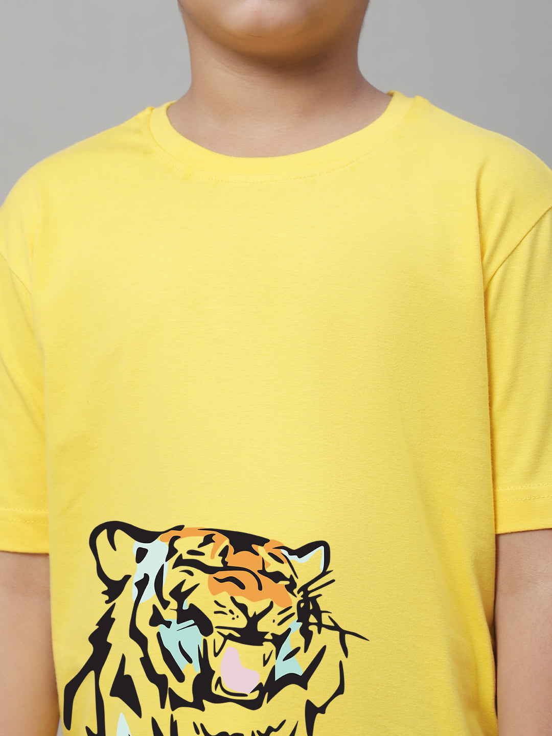 Boys Tiger Regular Fit Printed T-Shirt - Friskers