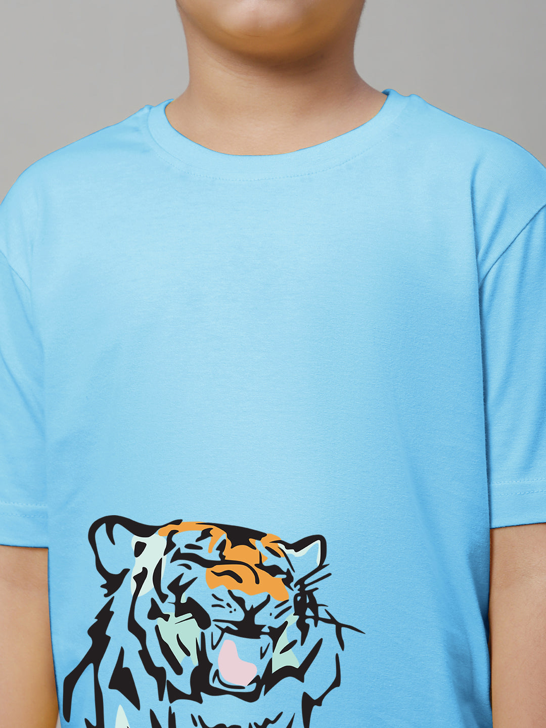 Boys Tiger Regular Fit Printed T-Shirt - Friskers