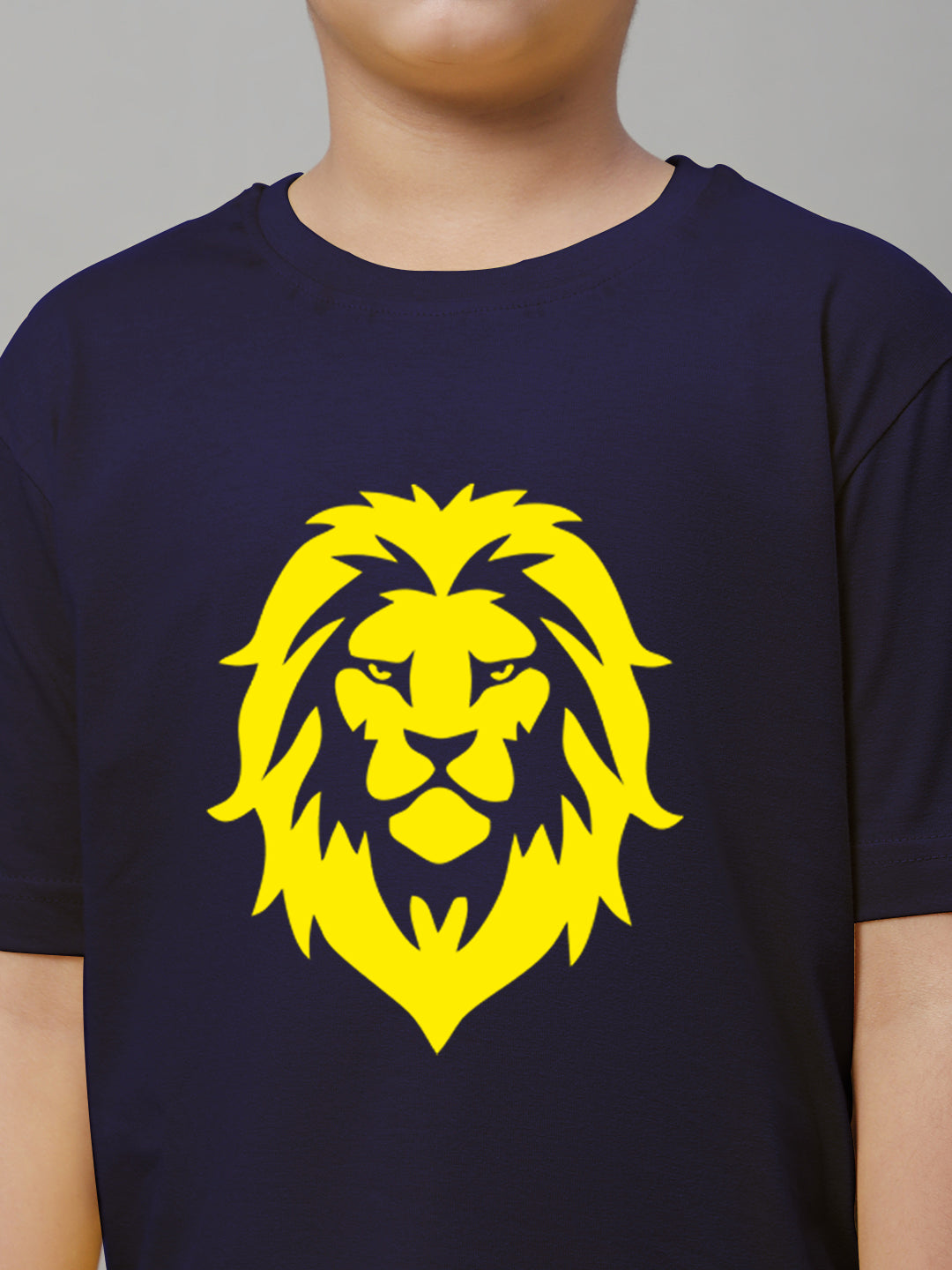 Boys Lion Regular Fit Printed T-Shirt - Friskers