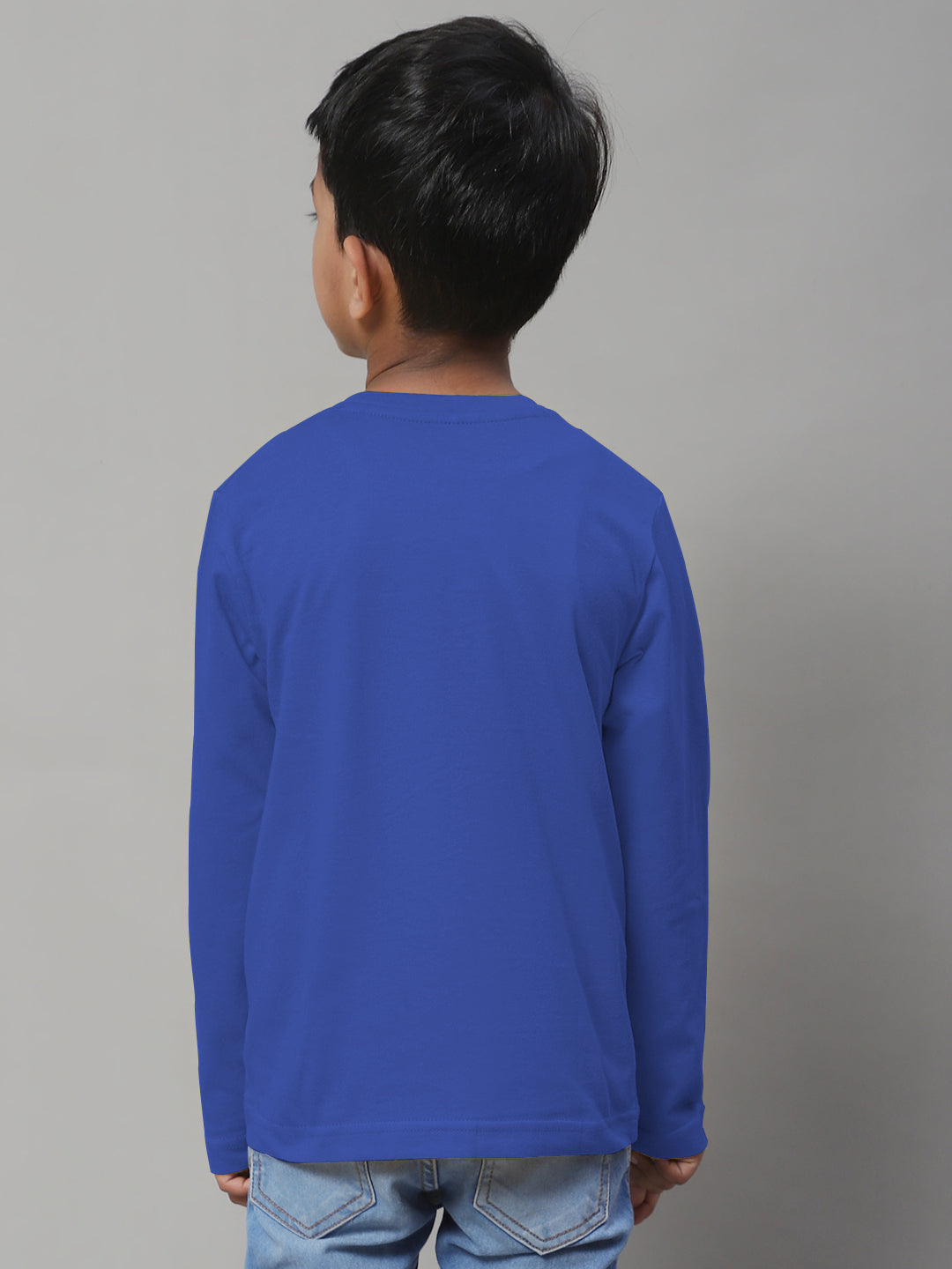 Classic Full Sleeves V-Neck Solid 7-12Y Kids T-Shirt - Friskers