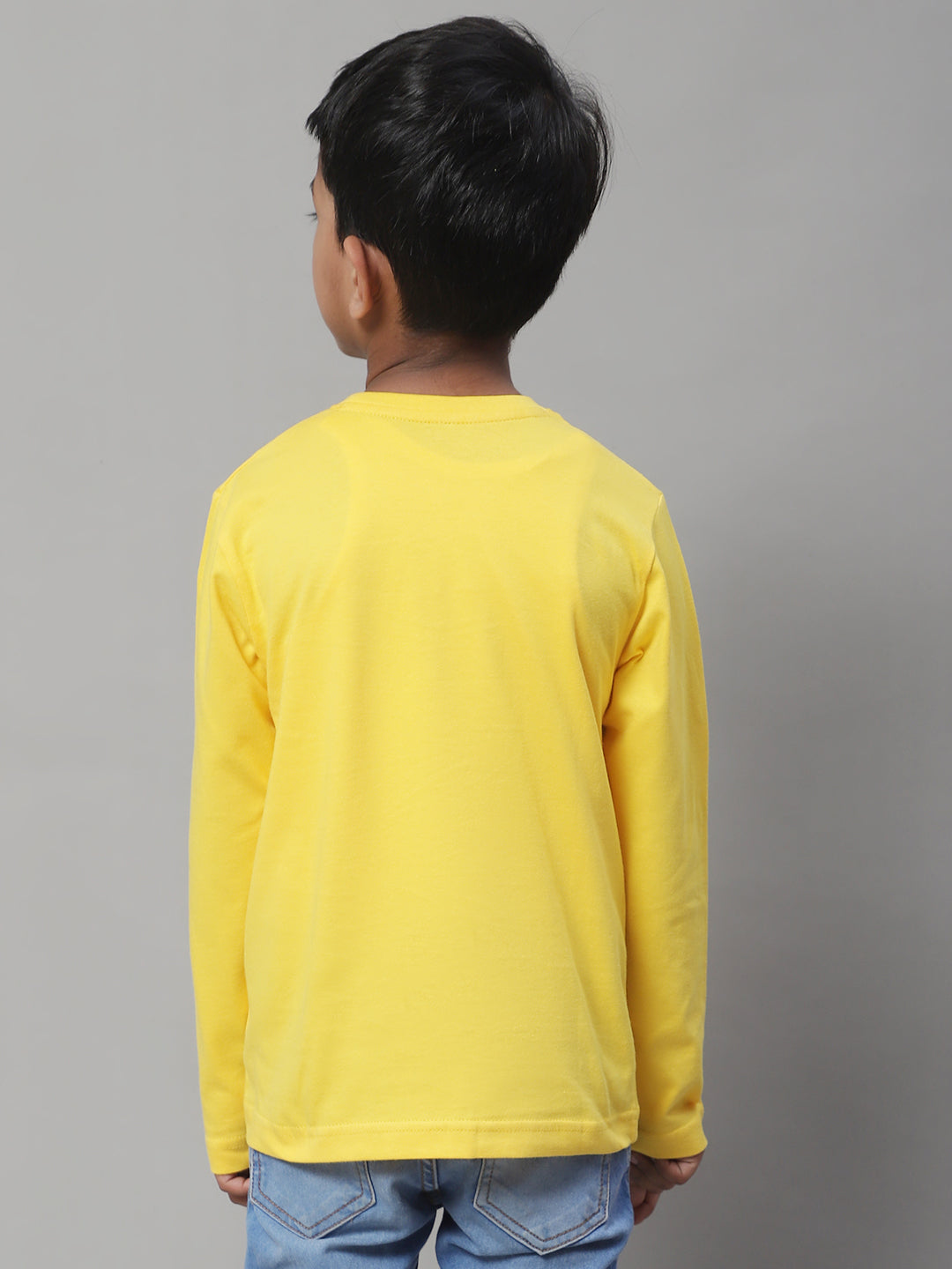 Classic Full Sleeves V-Neck Solid 7-12Y Kids T-Shirt - Friskers