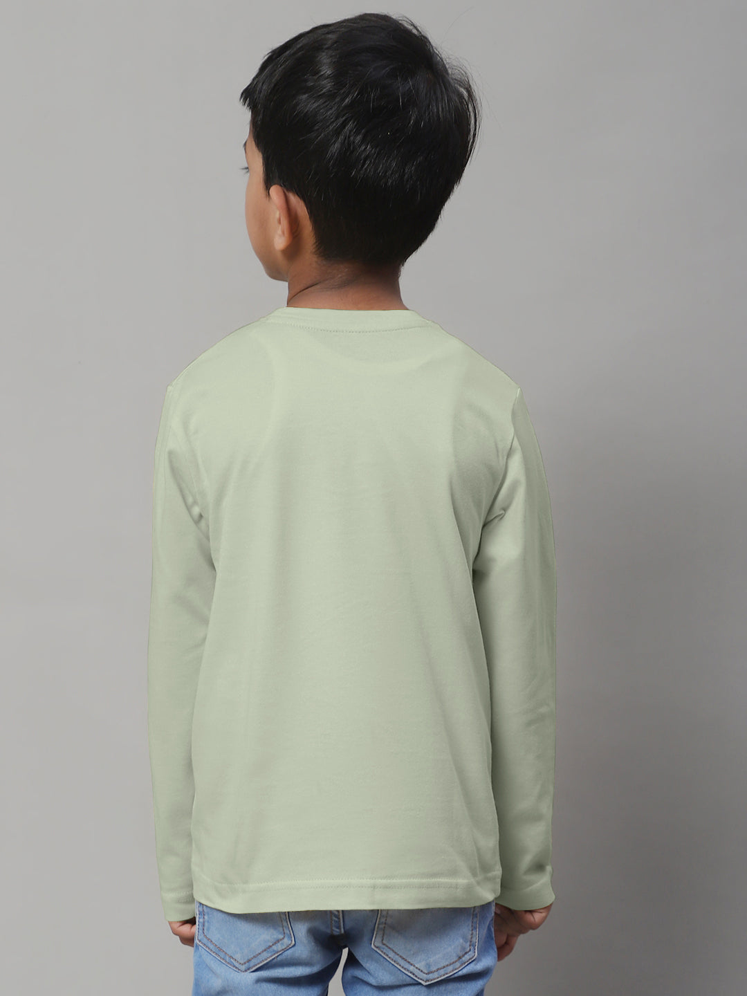 Classic Full Sleeves V-Neck Solid 7-12Y Kids T-Shirt - Friskers