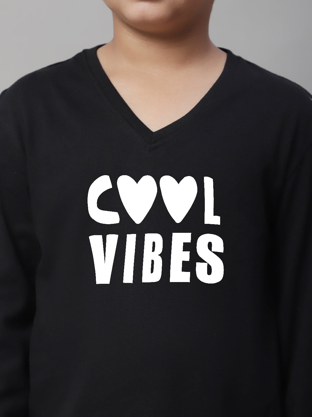 Boys Cool Vibes Full Sleeves Printed T-Shirt - Friskers