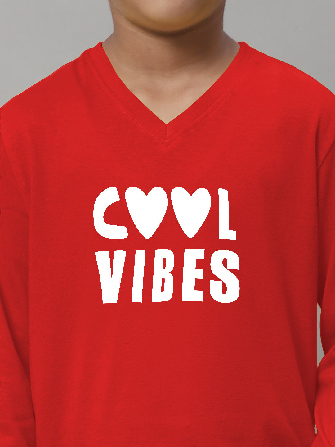 Boys Cool Vibes Full Sleeves Printed T-Shirt - Friskers