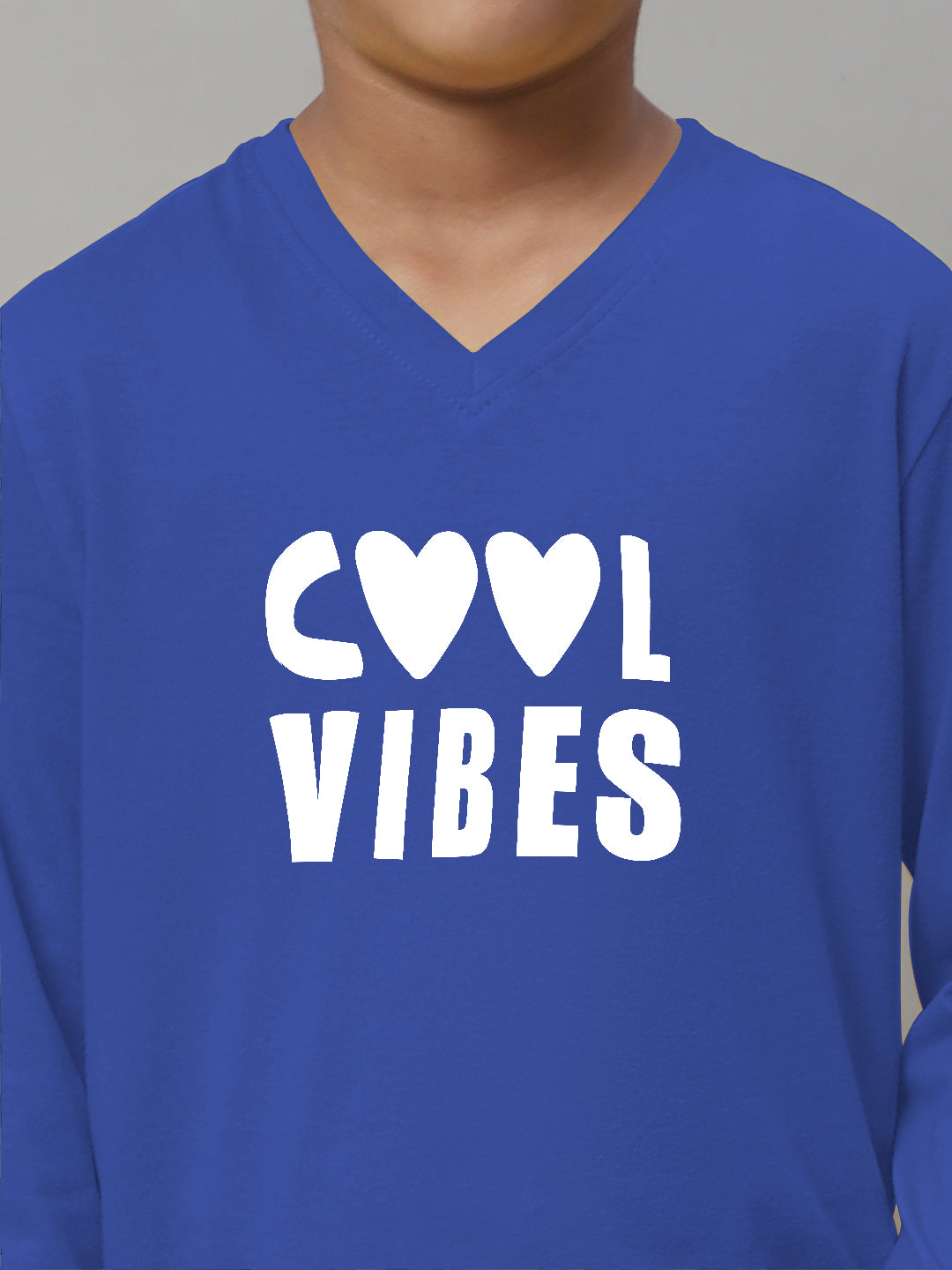 Boys Cool Vibes Full Sleeves Printed T-Shirt - Friskers