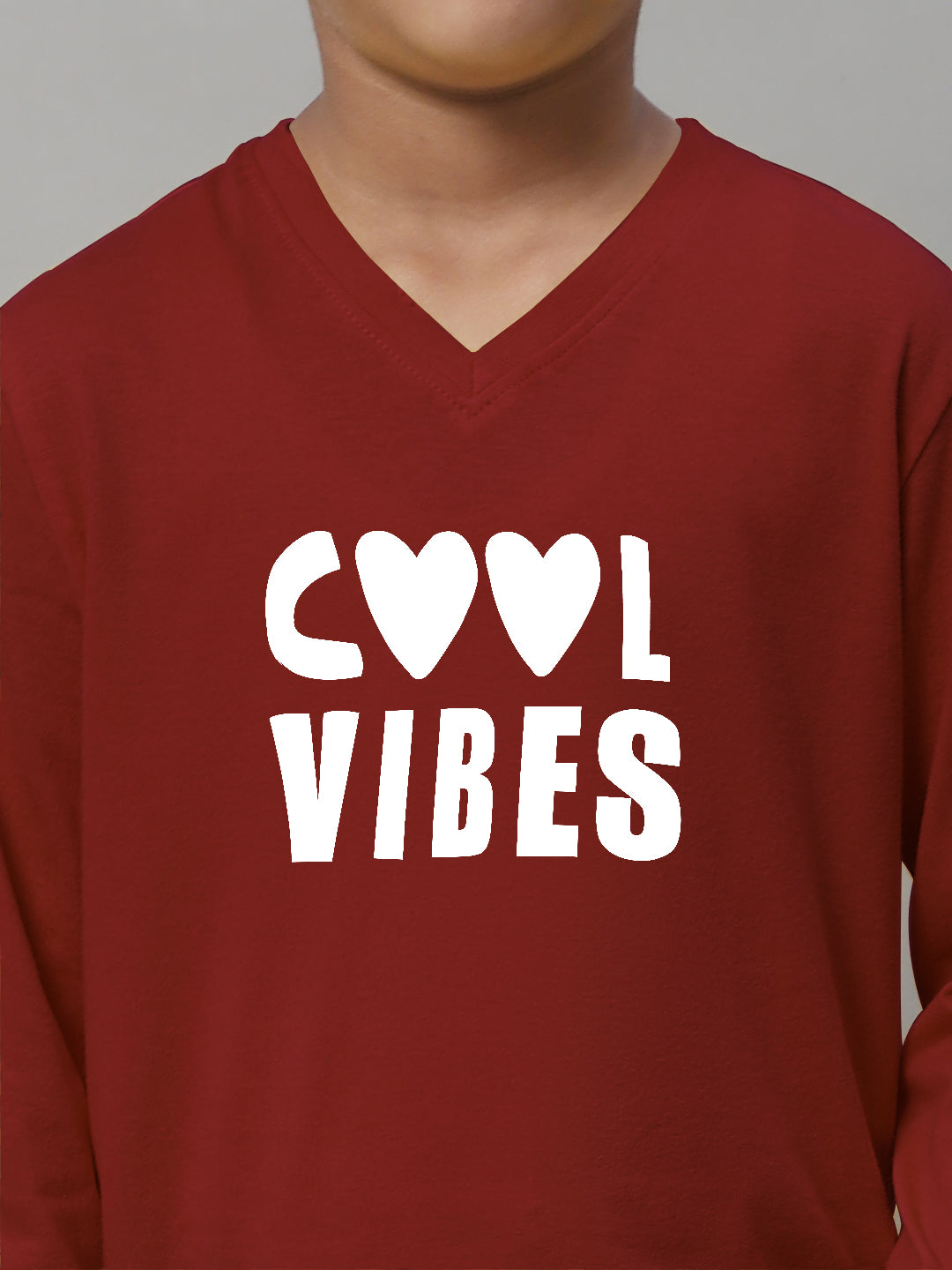Boys Cool Vibes Full Sleeves Printed T-Shirt - Friskers