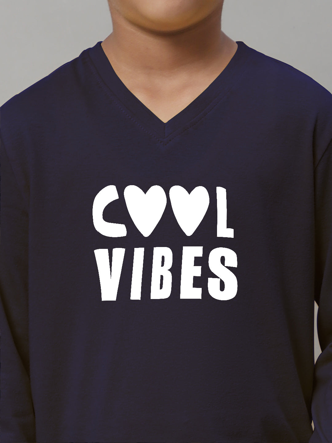 Boys Cool Vibes Full Sleeves Printed T-Shirt - Friskers