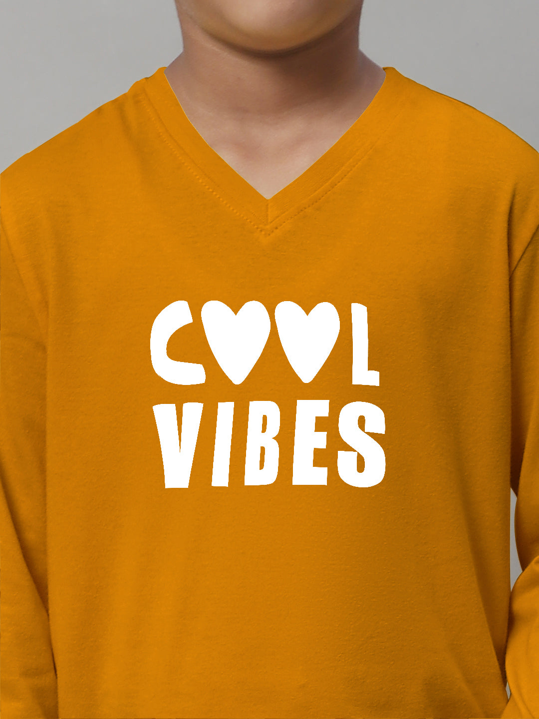 Boys Cool Vibes Full Sleeves Printed T-Shirt - Friskers