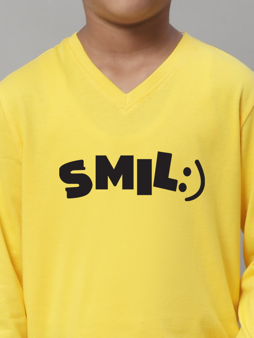 Boys Smile Full Sleeves Printed T-Shirt - Friskers