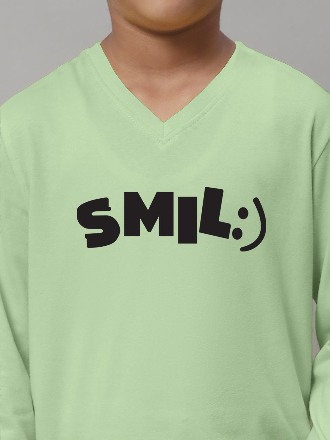 Boys Smile Full Sleeves Printed T-Shirt - Friskers