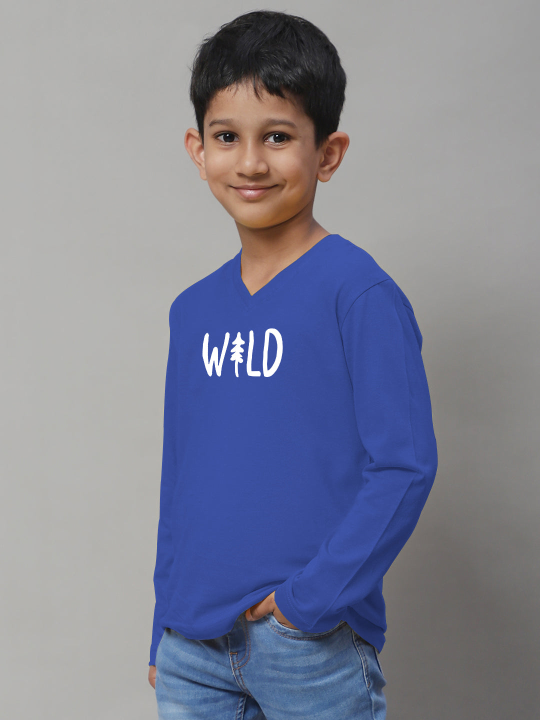 Boys Wild Full Sleeves Printed T-Shirt - Friskers