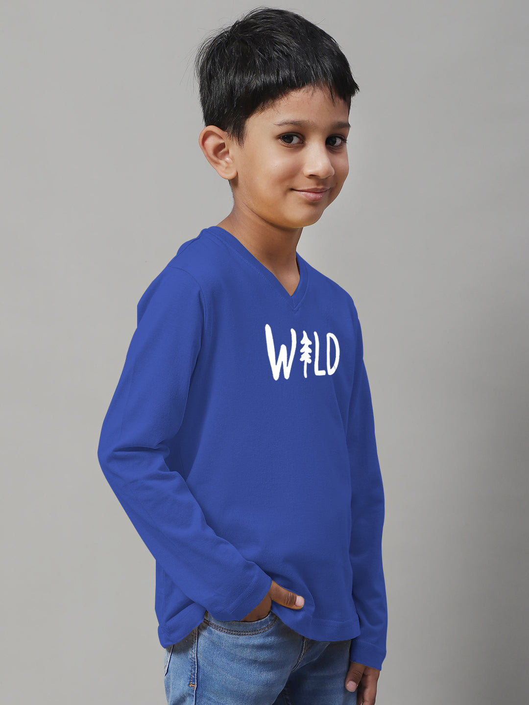 Boys Wild Full Sleeves Printed T-Shirt - Friskers