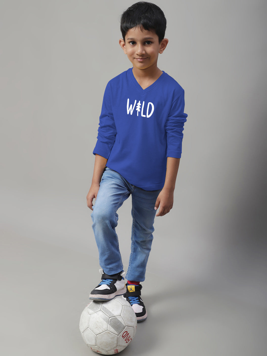 Boys Wild Full Sleeves Printed T-Shirt - Friskers
