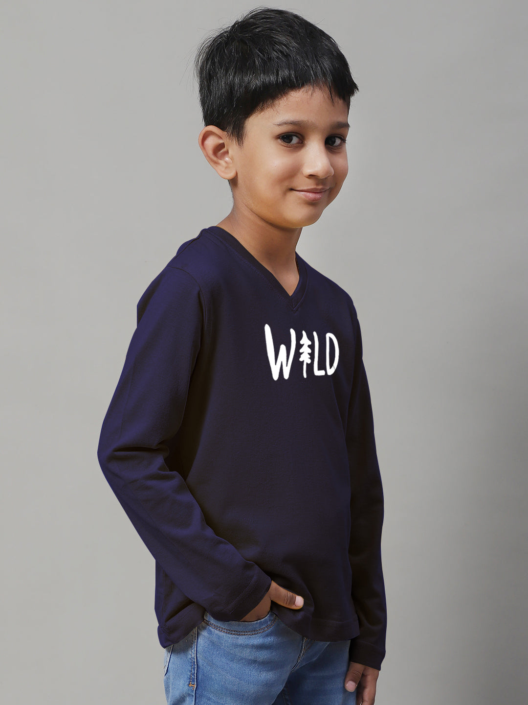 Boys Wild Full Sleeves Printed T-Shirt - Friskers