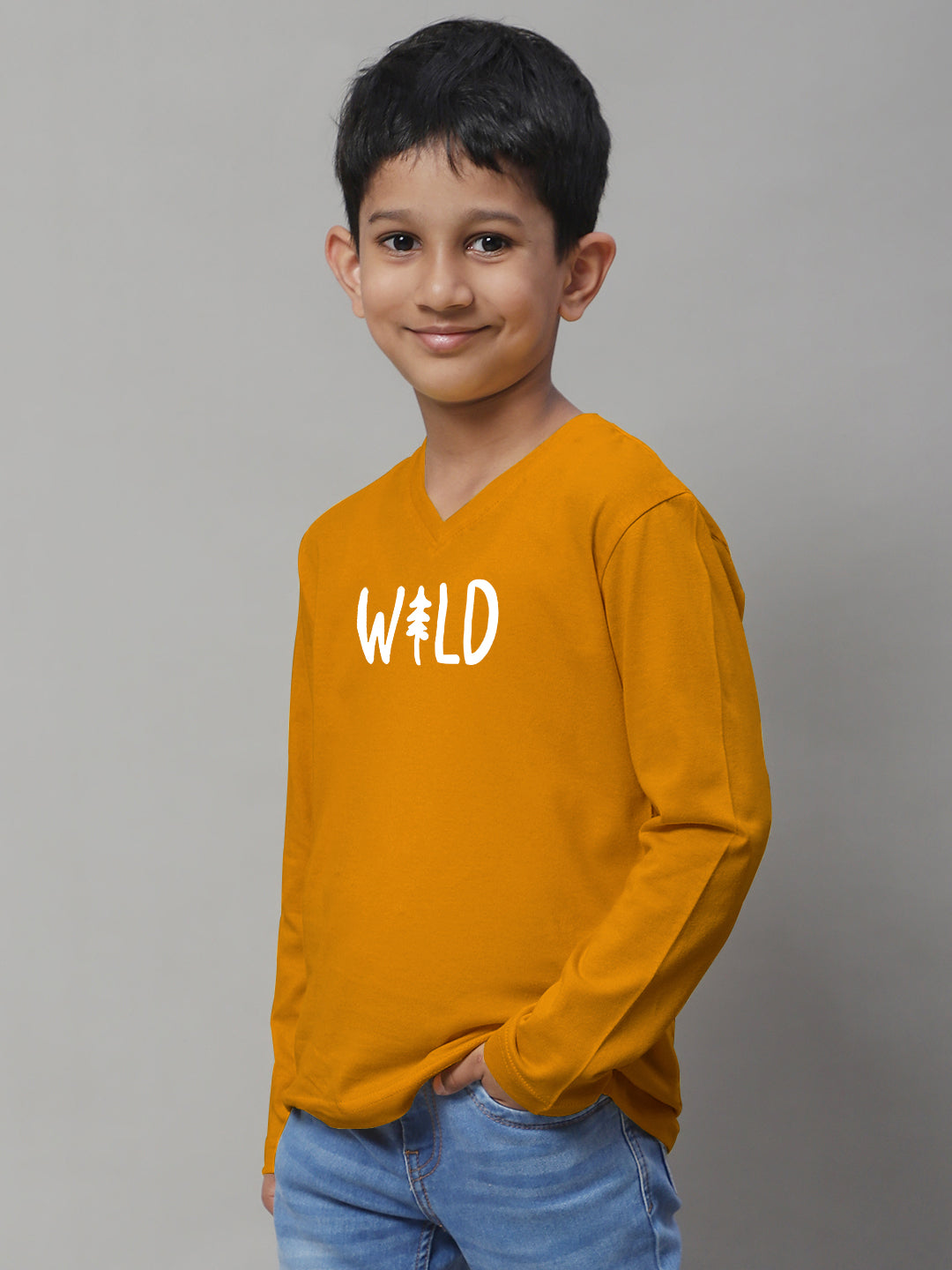 Boys Wild Full Sleeves Printed T-Shirt - Friskers