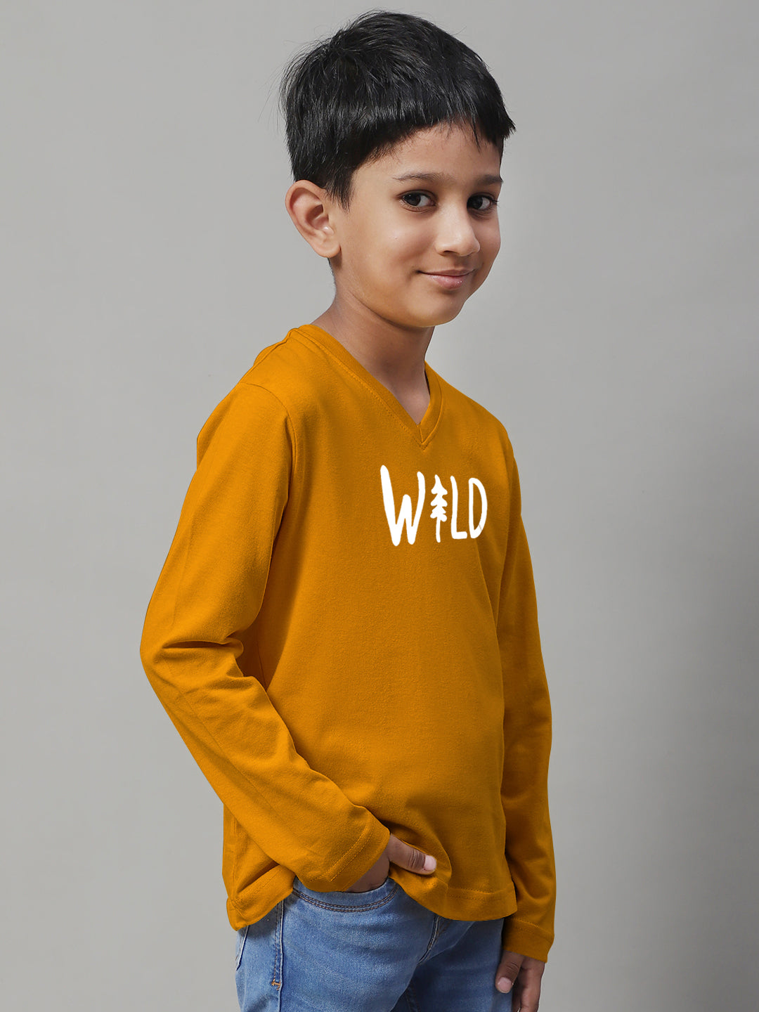 Boys Wild Full Sleeves Printed T-Shirt - Friskers