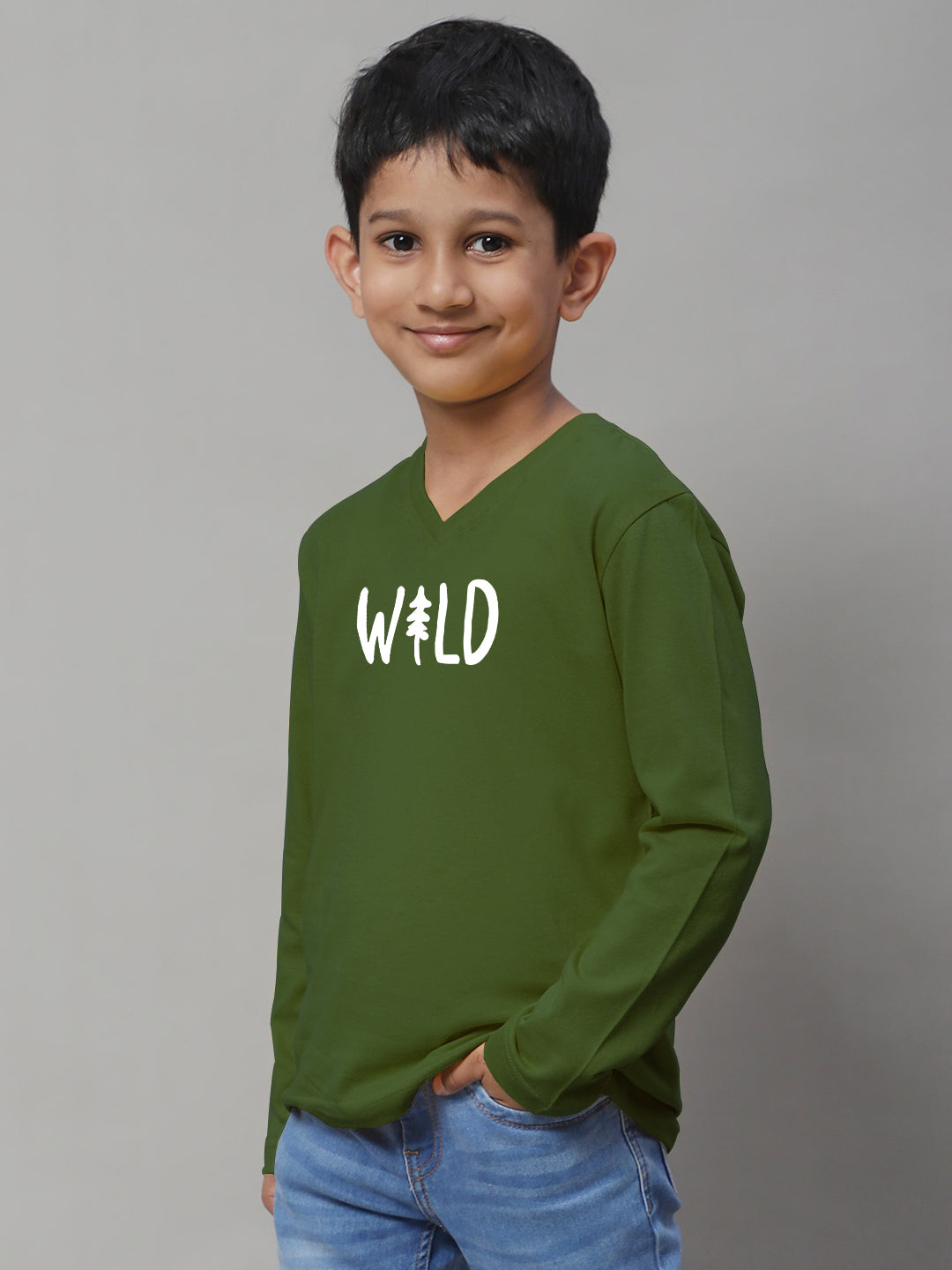 Boys Wild Full Sleeves Printed T-Shirt - Friskers