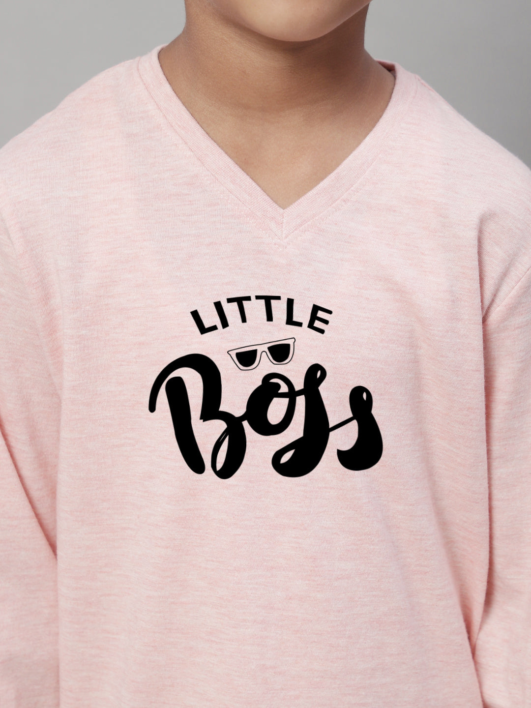 Boys Little Boss Casual Fit Printed T-Shirt - Friskers