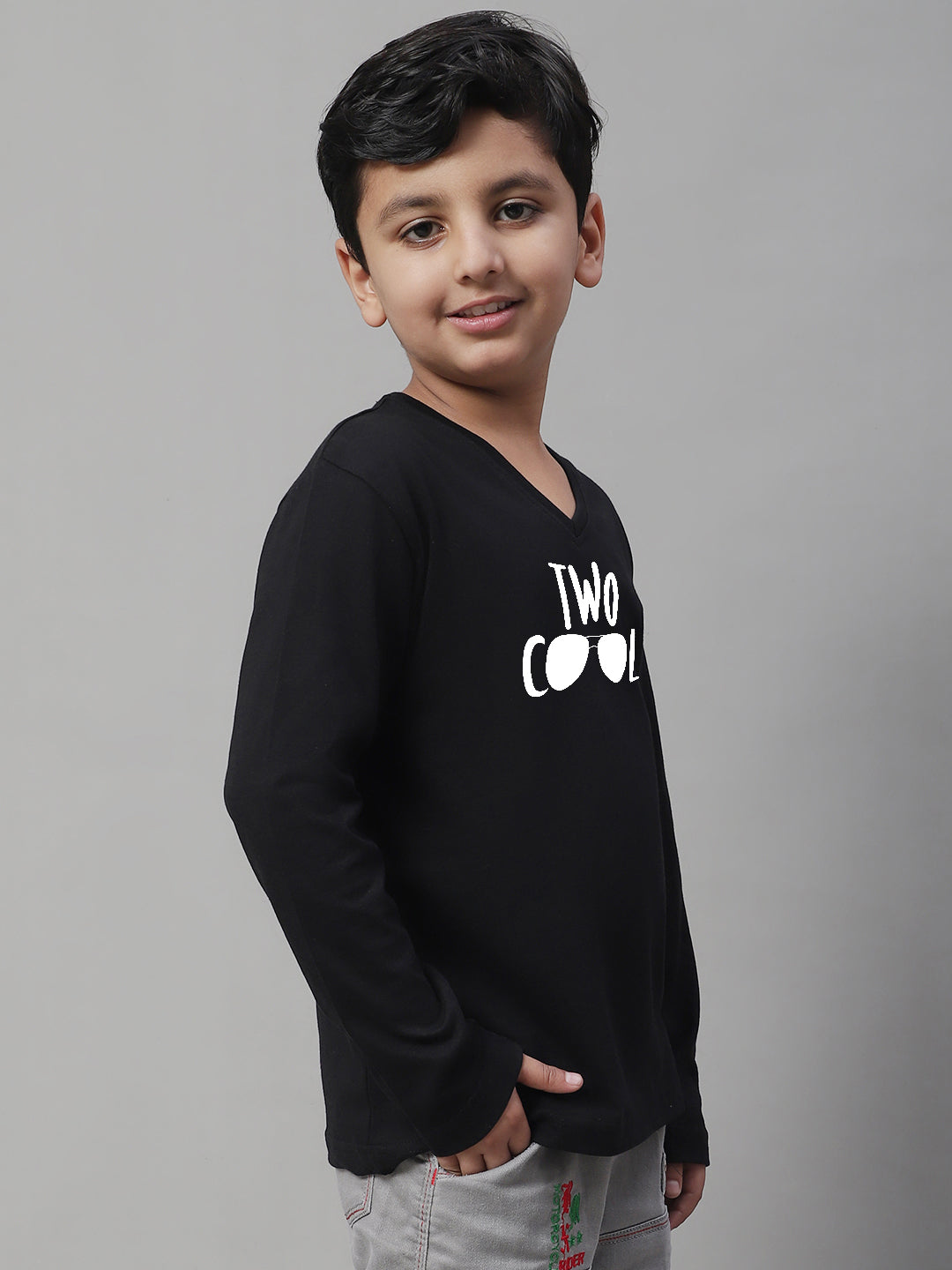 Boys Two Cool Full Sleeves Printed T-Shirt - Friskers