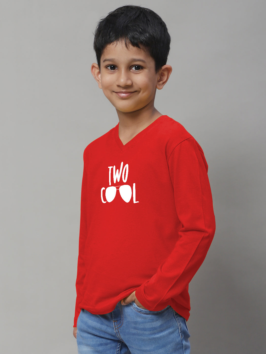 Boys Two Cool Full Sleeves Printed T-Shirt - Friskers