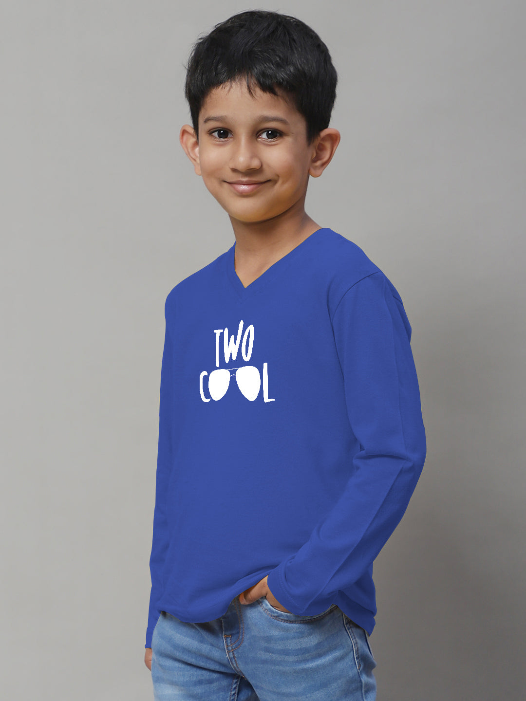 Boys Two Cool Full Sleeves Printed T-Shirt - Friskers