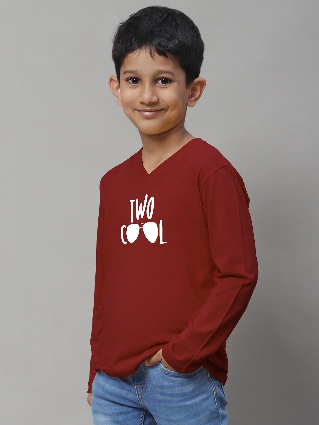 Boys Two Cool Full Sleeves Printed T-Shirt - Friskers