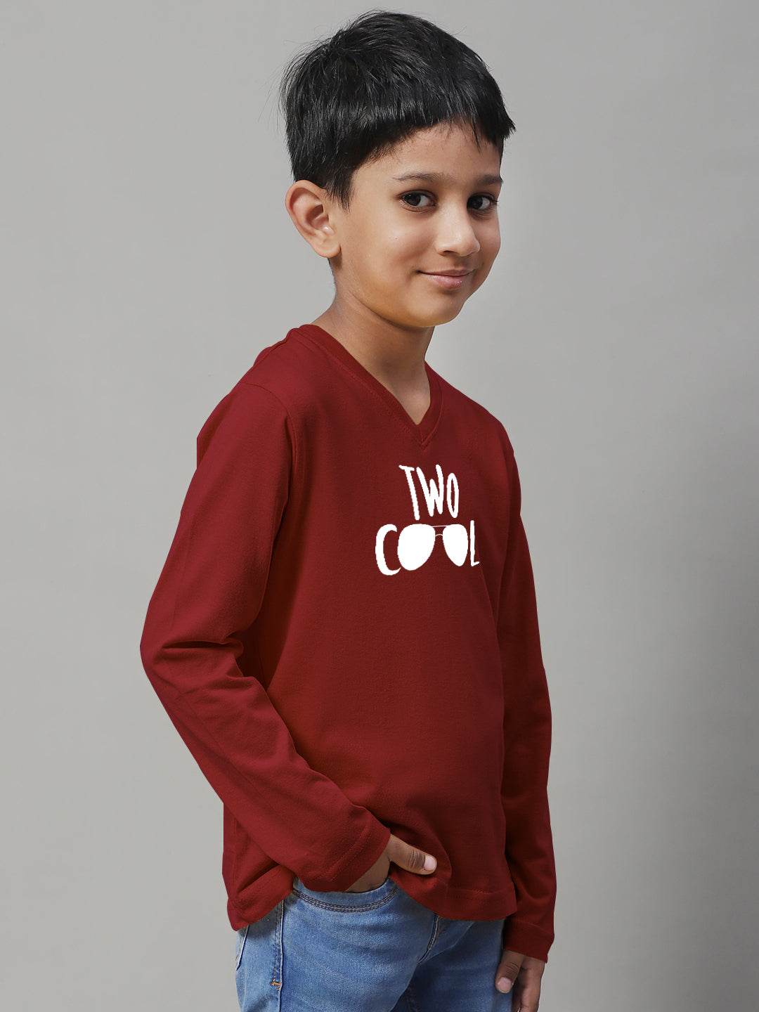 Boys Two Cool Full Sleeves Printed T-Shirt - Friskers