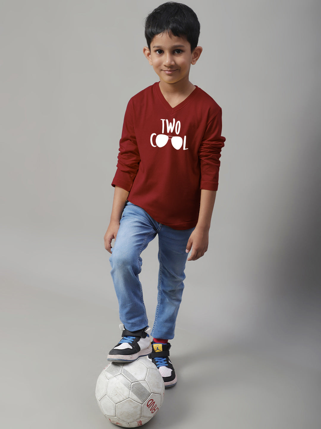 Boys Two Cool Full Sleeves Printed T-Shirt - Friskers