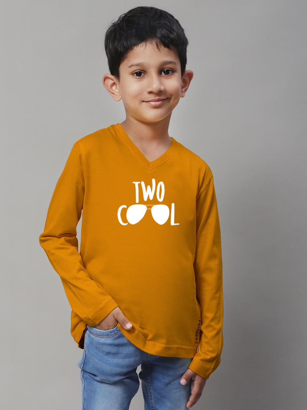 Boys Two Cool Full Sleeves Printed T-Shirt - Friskers