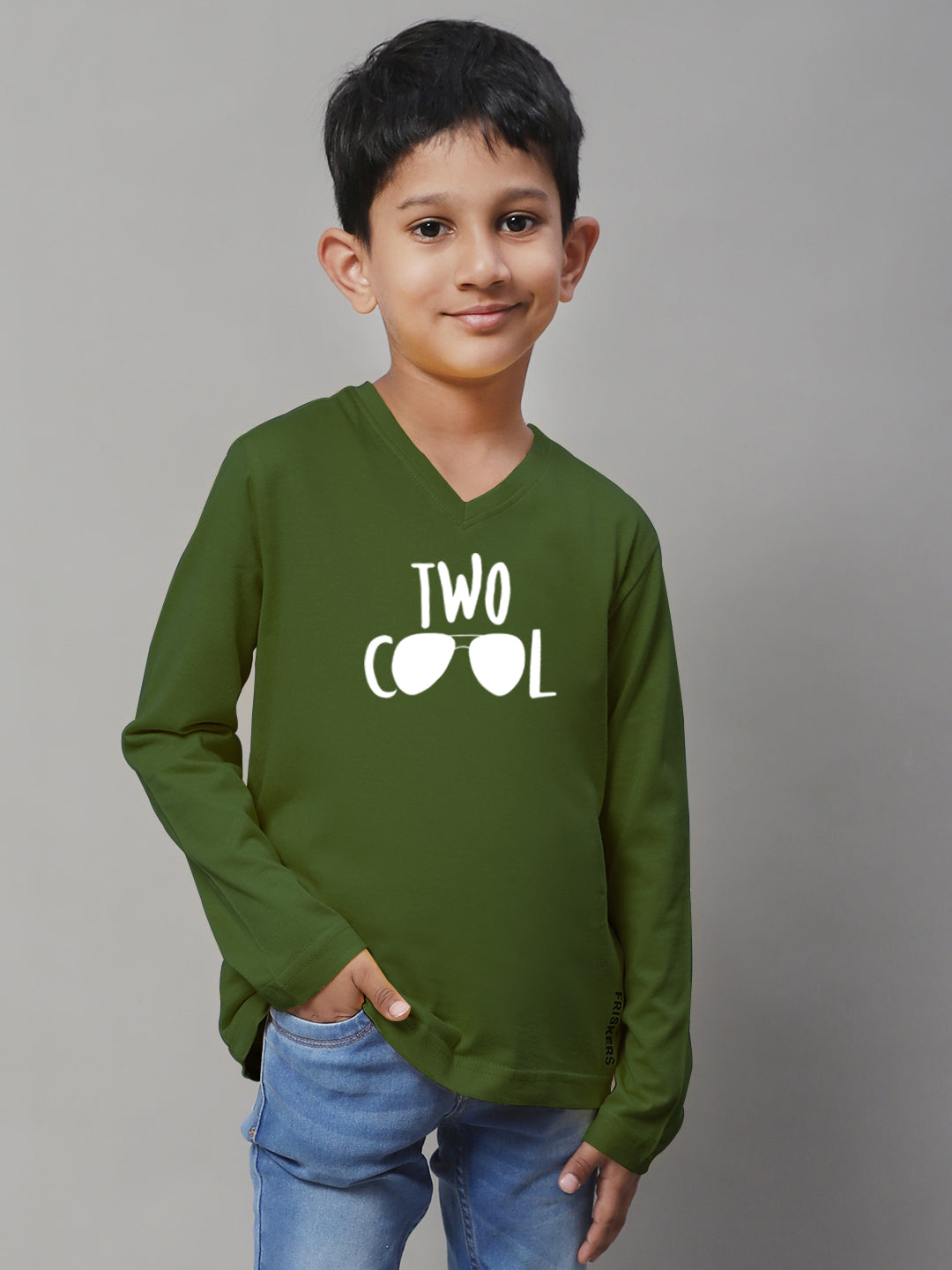 Boys Two Cool Full Sleeves Printed T-Shirt - Friskers
