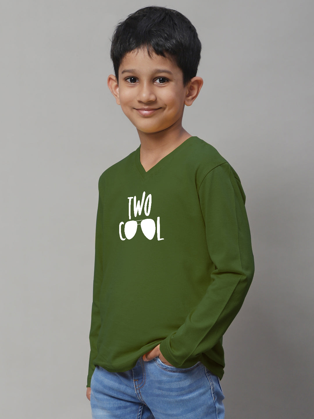 Boys Two Cool Full Sleeves Printed T-Shirt - Friskers