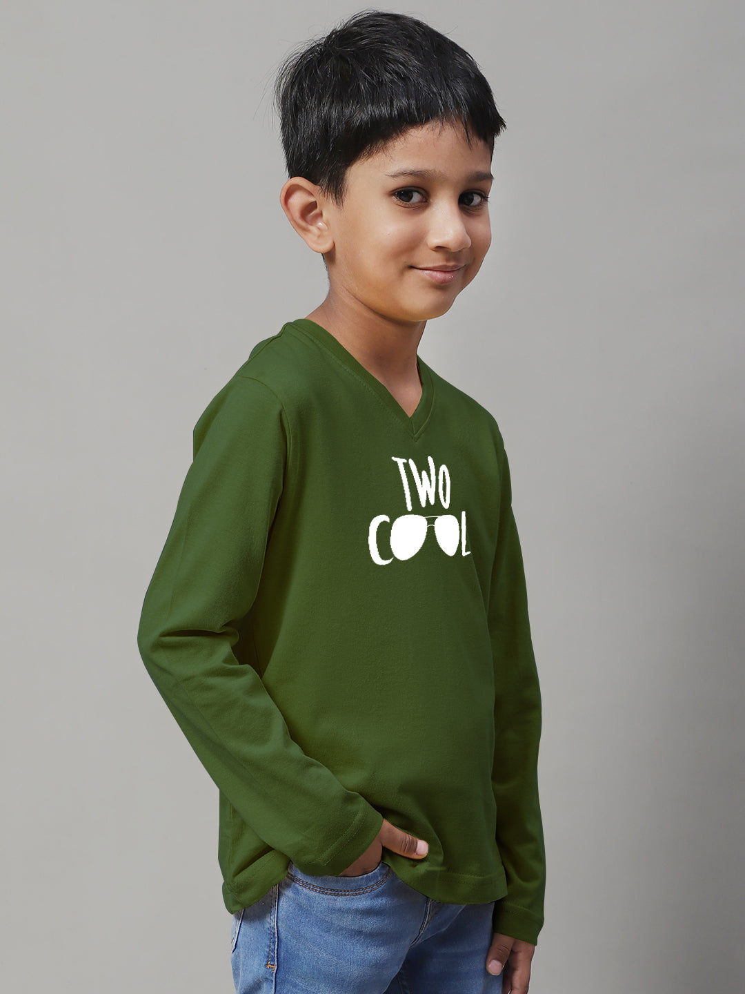 Boys Two Cool Full Sleeves Printed T-Shirt - Friskers
