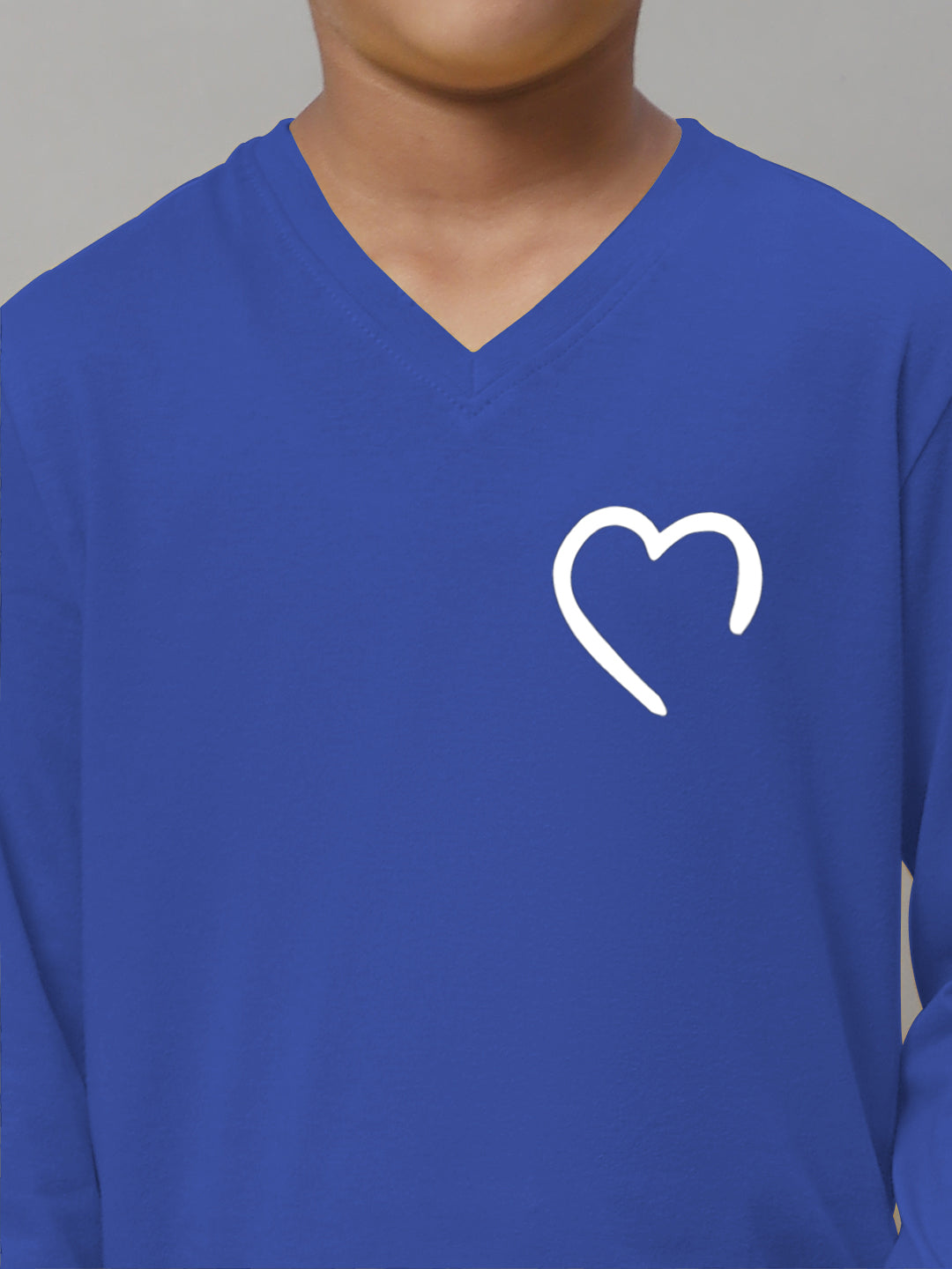 Boys Heart Full Sleeves Printed T-Shirt - Friskers