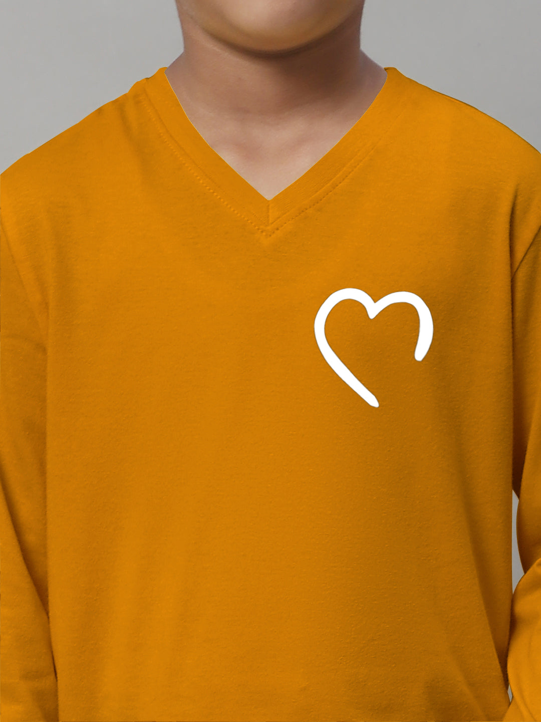 Boys Heart Full Sleeves Printed T-Shirt - Friskers