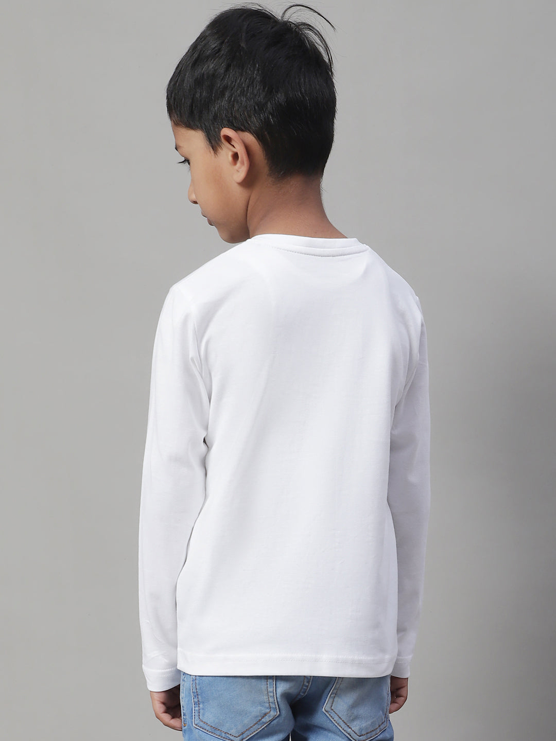 Boys Excavator Full Sleeves Printed T-Shirt - Friskers